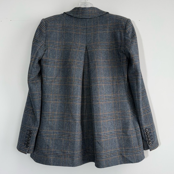 Veronica Beard Yareli Dickey Jacket in Navy Multi Size 4 Plaid Jacket Academia - Picture 11 of 16